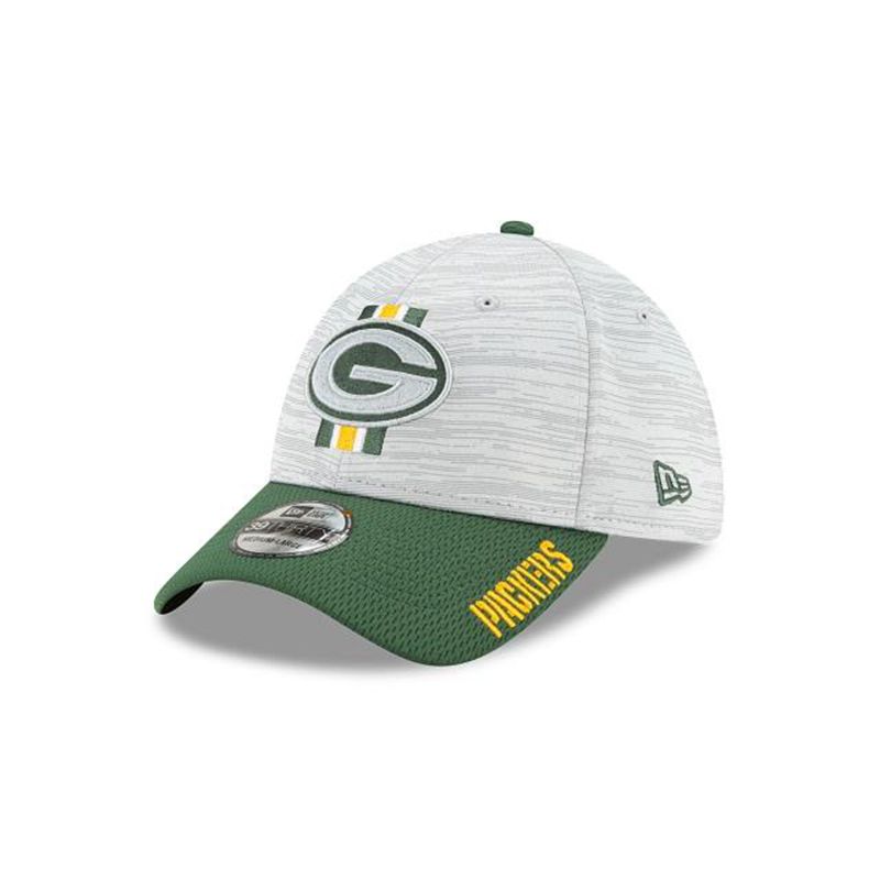 NFL Green Bay Packers Official Training 39Thirty Stretch Fit (HUY4695) - Green New Era Caps